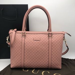 GUCCI IndiPink GG Medium Tote Shoulder Bag